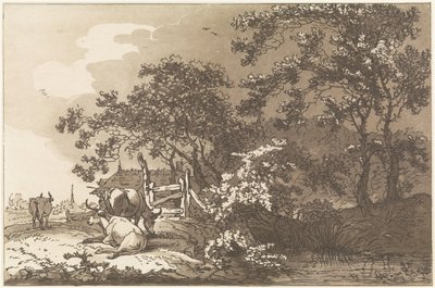 Landschap bir araya geldi koeien Peyzaj Çizmeyi Öğrenenlerin Kullanımı İçin Hesaplanan On İki Tasarım (seri başlığı) by Hendrik Meijer