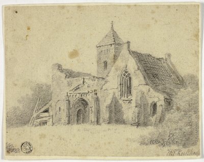 Harabelerde Ülke Kilisesi by Hendrik Pieter Koekkoek