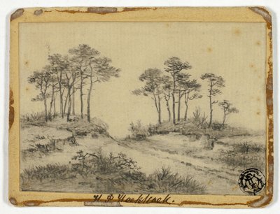 Ağaçların Arasındaki Yol by Hendrik Pieter Koekkoek