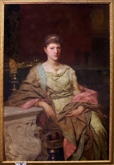 Kontes portresi Tyszkiewicz (?). Peinture de Henryk Siemiradzki (1843-1902), huile sur toile by Henryk Siemiradzki
