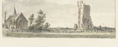 Haarlem yakınlarındaki Cleves'teki evin kalıntıları by Hendrik Spilman