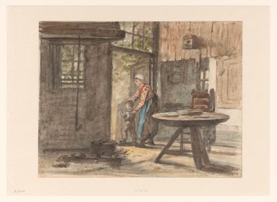 el sanatları kadın ve çocuk by Hendrik Valkenburg