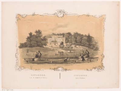 Sonsbeek arazisinin görünümü Sonsbeek (Arnhem yakınında) (nesne üzerindeki başlık) Arnhem (nesne üzerinde seri başlığı) by Hendrik Wilhelmus Last (attributed to)