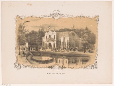 Arnhem'in konser salonunun görünümü Musis- sacrum (nesne üzerindeki başlık) Arnhem (nesne üzerindeki seri başlığı) by Hendrik Wilhelmus Last (attributed to)