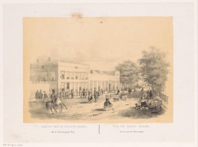 Lahey'deki Groote Koninklijke Çarşısı'nın görünümü Scheveningscheweg'deki büyük pazarın görünümü (nesne üzerindeki başlık) by Hendrik Wilhelmus Last
