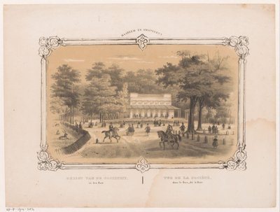 Haarlem'deki Haarlemmerhout'taki toplum Den Hout'taki toplumun görünümü (nesne üzerine başlık) Haarlem ve çevresi (nesne üzerine seri başlığı) by Hendrik Wilhelmus Last
