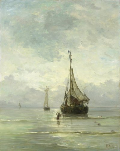 durgun deniz by Hendrik Willem Mesdag