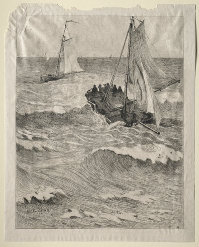 Deniz Manzarası, 1879. by Hendrik Willem Mesdag