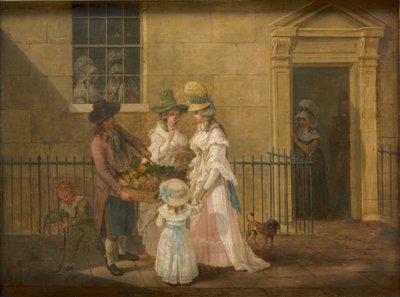 Sebze Satıcısı, 1790 by Hendrik Willem Schweickardt