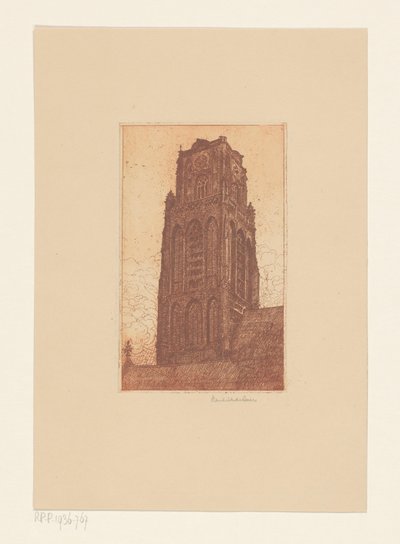 Bir kilise kulesinin incelenmesi by Hendrik de Boer (signed by artist)