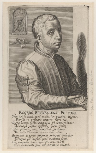 Roger van der Weyden the Younger, , c.1610 (gravür) by Hendrik the Elder Hondius