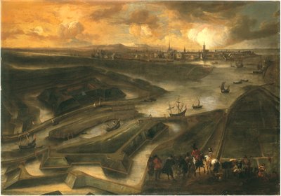 Oostende manzarası (tuval üzerine yağlıboya) by Hendrik van Minderhout