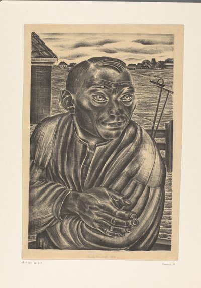 Bir çiftçinin portresi by Henk Henriët (signed by artist)