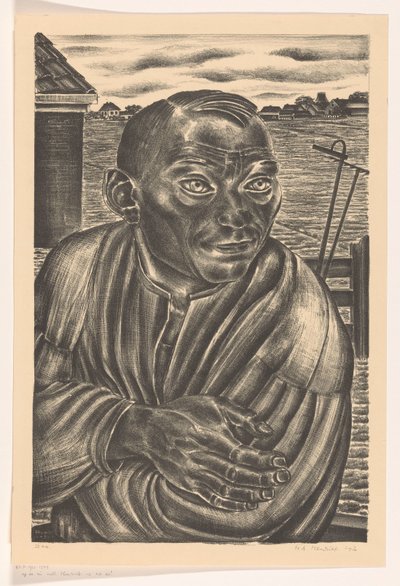 çiftçi, içinde, peyzaj by Henk Henriët
