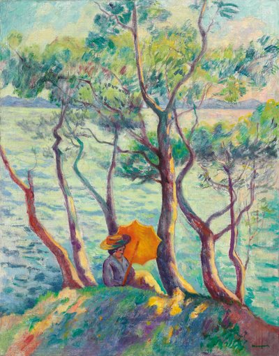 Şemsiyede Jeanne, Cavaliere by Henri Charles Manguin