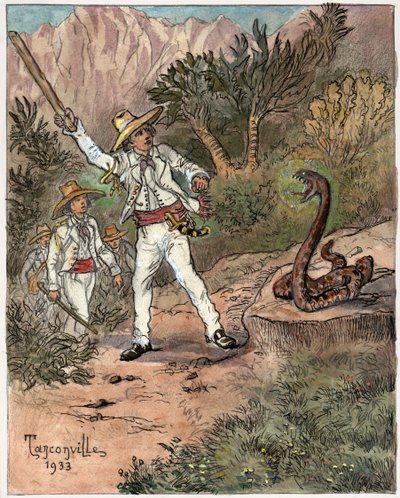 Yılan saldırısı by Henri Garnier Tanconville
