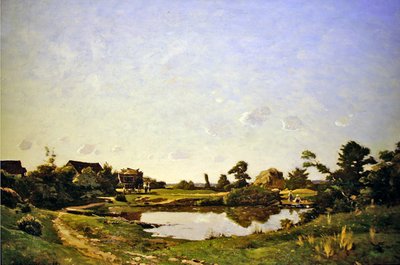 Havuz Başında Öğle Yemeği by Henri Joseph Harpignies