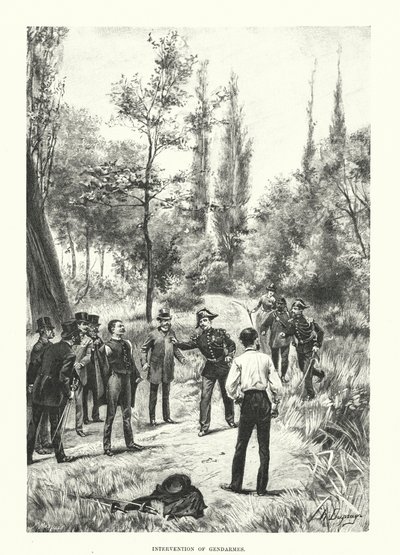 Jandarmaların Müdahalesi (gravür) by Henri-Louis Dupray