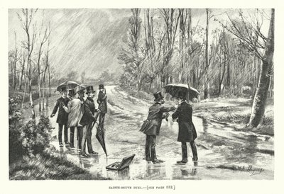 Saint-Beuve Düellosu (gravür) by Henri-Louis Dupray