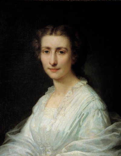 Bir kadının portresi. Henri Lehmann tarafından yapılan tablo (Karl Ernest (Ernst) Rudolf Heinrich Salem dit) (1814-1882) 19. yüzyıl Paris, Musee Carnavalet by Henri Lehmann