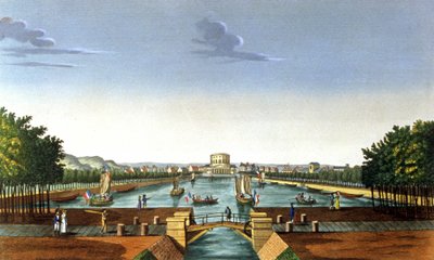 Paris, Vilette havzası by Henri (after) Courvoisier Voisin