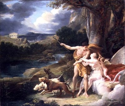 Venüs ve Adonis by Henri Alexandre Georges Regnault