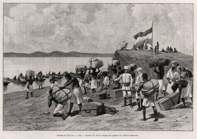 Nil Geçidi. Doktor Peters (1856-1918) tarafından “Au secours d