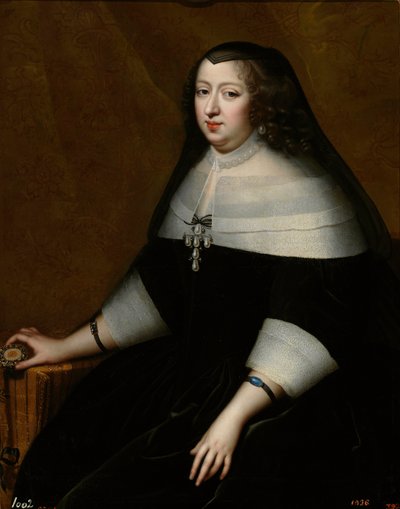 Avusturyalı Anne Portresi (Avusturya) (1601-1666) - Henri Beaubrun (1603-1677), yaklaşık 1659 - Tuval üzerine yağlı boya by Henri Beaubrun