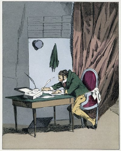 Supernumerary - Henri Monnier tarafından “” İdari adetler”de by Henri Bonaventure Monnier