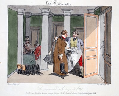 Zavallı bir şeytan çizmeler için para ödüyor, Henri Monnier