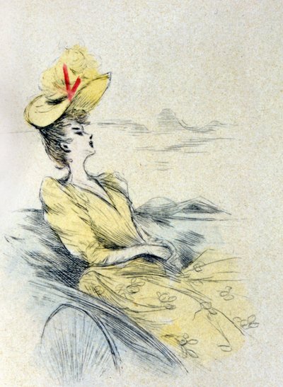 Bir kadın rüya by Henri Boutet