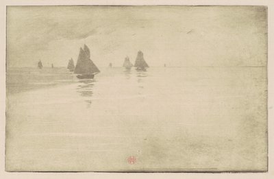 Sabah Sisi İçinde Tekneler by Henri Charles Guérard