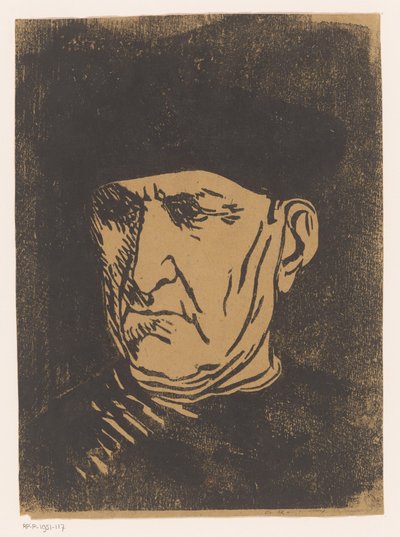 Bir din adamının başı by Henri Charles Guérard