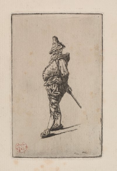 Punchinello, Meissonier'den sonra by Henri Charles Guérard