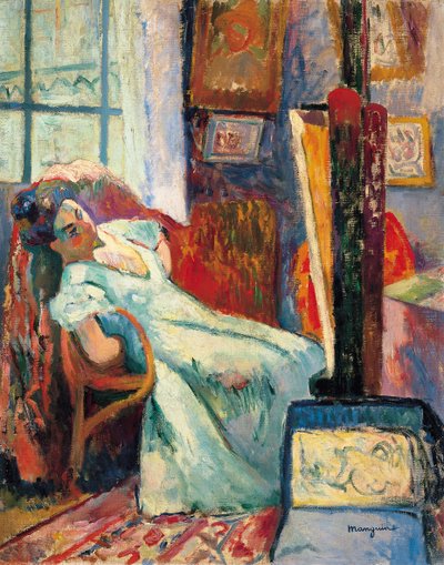 Dinlenme Modeli, 1905 by Henri Charles Manguin