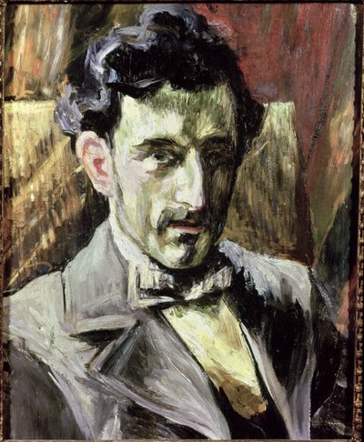 Maurice Ravel'in Portresi (1875-1937) (tuval üzerine yağlıboya) by Henri Charles Manguin