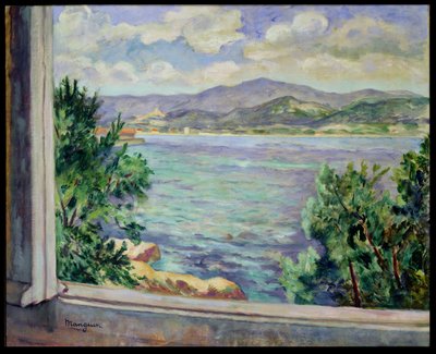 Oustalet'ten St. Tropez Körfezi by Henri Charles Manguin