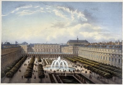 Jardin du Palais-Royal, 1820 dolaylarında Courvoisier 1827