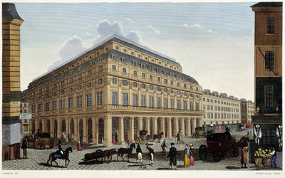 Fransız Tiyatrosu. Courvoisier tarafından gravür by Henri Courvoisier Voisin