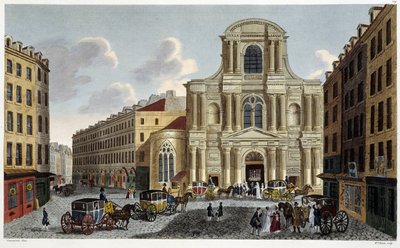 Saint-Gervais Kilisesi, 1820 dolaylarında - Courvoisier tarafından “” Paris