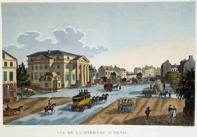La bariyer Saint-Denis, 1827 dolaylarında - Courvoisier tarafından “” Paris