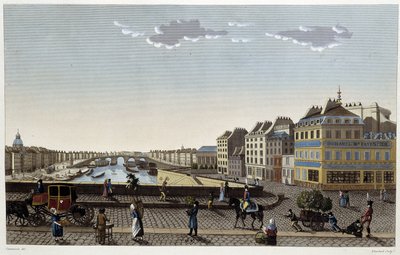 Paris, Notre-Dame köprüsü - Courvoisier tarafından “” Views of Paris ””de by Henri Courvoisier-Voisin