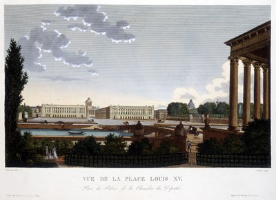 Place Louis XV - Paris Courvoisier tarafından görünümü by Henri Courvoisier-Voisin