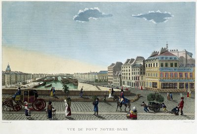 Notre-Dame köprüsünün görünümü - Courvoisier tarafından “” Paris
