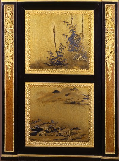 Louis XVI tarzında ormolu monteli bir sekreter (ormolu & lake) (detay 362838) by Henri Dasson