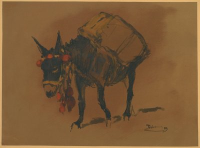 Eşek (kağıt üzerinde wc) by Henri Deluermoz