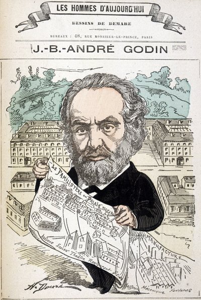 Jean Baptiste André Godin (1817-1888), ailenin sanayici kurucusu. Demare