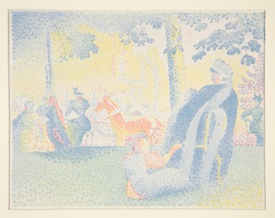Champs Elysees by Henri-Edmond Cross