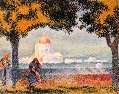 Assisi yakınlarındaki Santa Maria degli Angeli Kilisesi, 1909 by Henri Edmond Cross