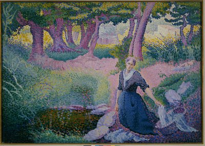 Çamaşırcı Kadın, 1895-96 by Henri Edmond Cross